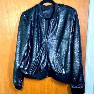 ***NEVER WORN Black sequin jacket